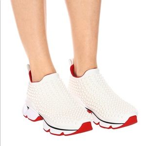 Christian Louboutin Spiked Sock Sneaker